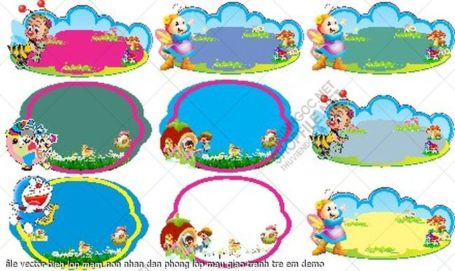 file vector bien lop mam non nhan dan phong lop mau giao tranh tre em